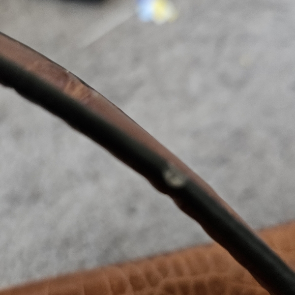 Anne Klein Faux Crocodile Brown Purse Handbag Chain Giraffe Block Safari Lining - Picture 10 of 12